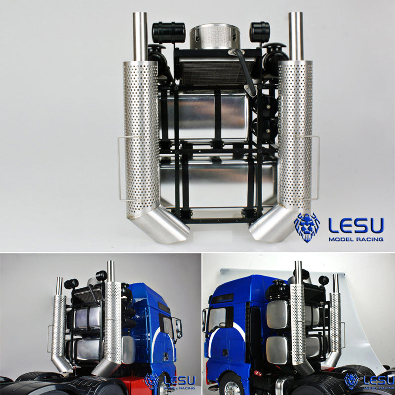 TOUCAN RC HOBBY LESU 1/14 8*8 Metal Heavy-duty Chassis Radio Controlled R620 Servos Gearbox Motor SAVOX DIY Tractor Truck Cars Hobby Model Motor Servo
