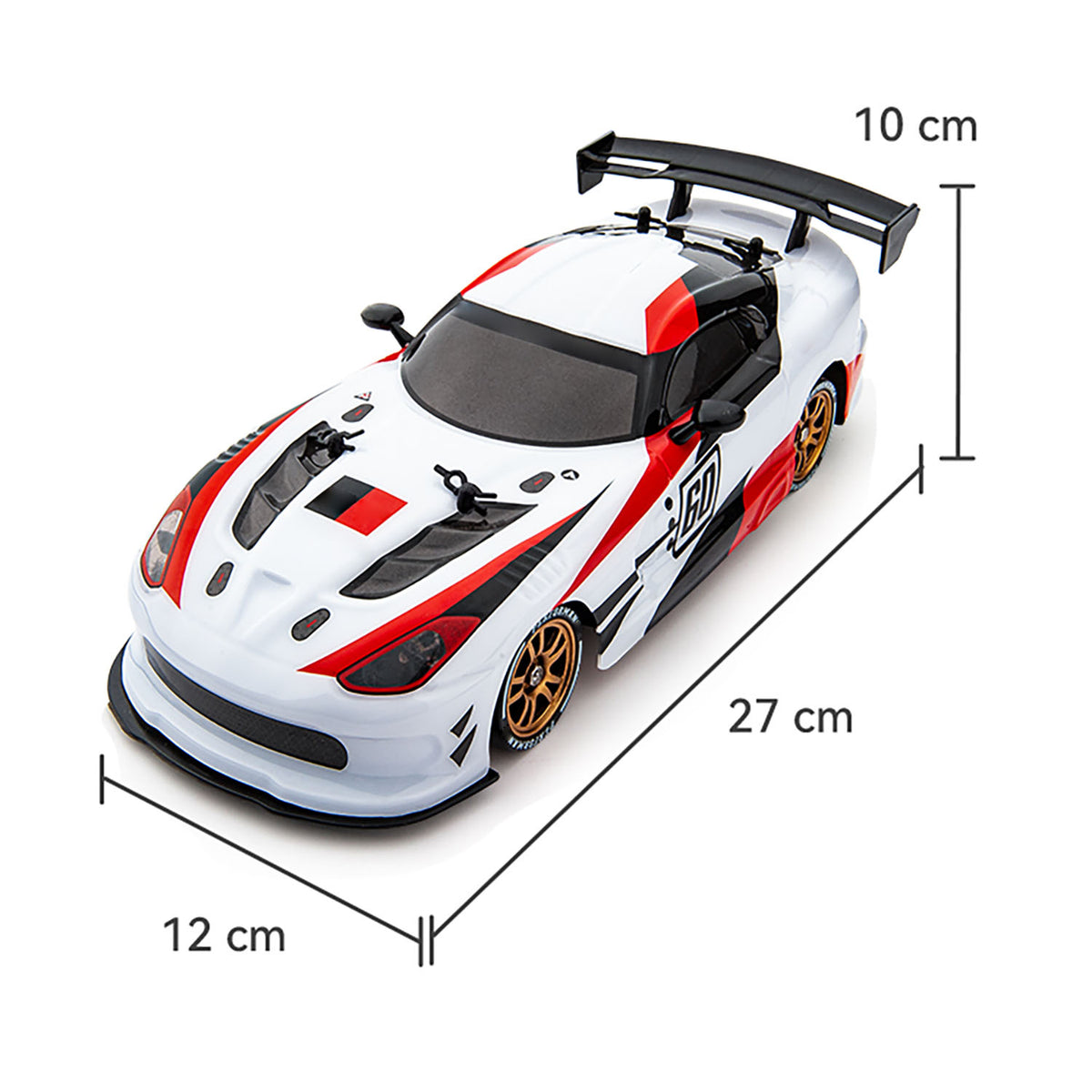 TOUCAN RC HOBBY 1/16 2.4G RC Drift Car Q116 Wireless Control 4*4 Plastic Racing Vehicle Drifter with 370 Brushed Motor LED Lights Ready to Go