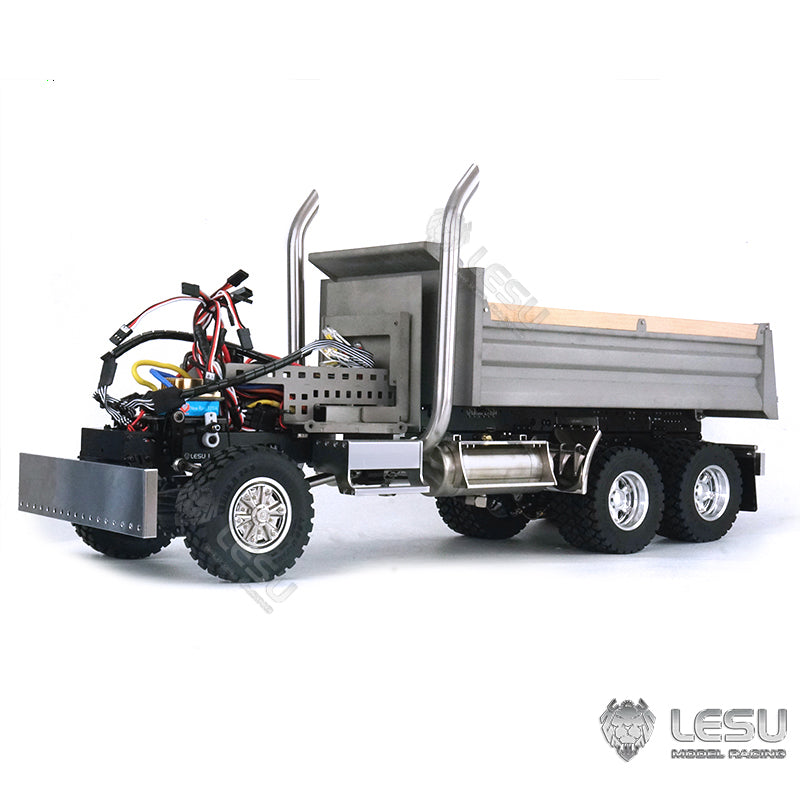 TOUCAN RC HOBBY BEST SELLING LESU 1/14 6*6 KING Metal Hydraulic RC Dumper Tipper Truck Metal Bucket Axle Lights Sounds Without Cabin