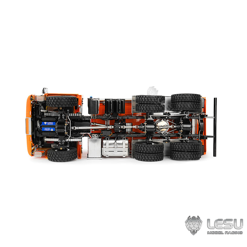 TOUCAN RC HOBBY LESU TGS 1/14 RC Hydraulic Dump Truck 6x6 Metal Remote Control Dumper Car Model Three-Way Dumping Emulated Tipper Hobby Models