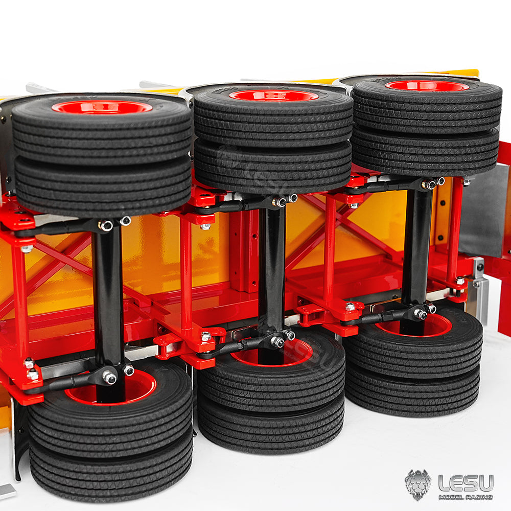 TOUCAN RC HOBBY LESU 1/14 40FT Semi Metal Trailer Assembled and Painted/Unpainted for RC Tractor Truck Electric Cars DIY Models
