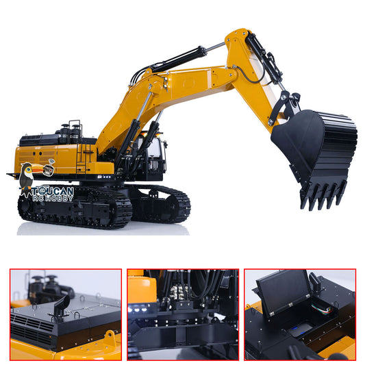 Kabolite K980 1/14 Hydraulischer RC-Bagger SY980H Giant PL18 Lite Funkgesteuerter Bagger Metall Manueller Schnellwechsler Elektrischer Hammeraufreißer