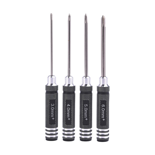 TOUCAN RC HOBBY Metal Phillips Flathead Crosshead Slotted Screwdriver Set 3.0mm 4.0mm 5.0mm 6.0mm for 1/14 RC Cars RC Truck Model