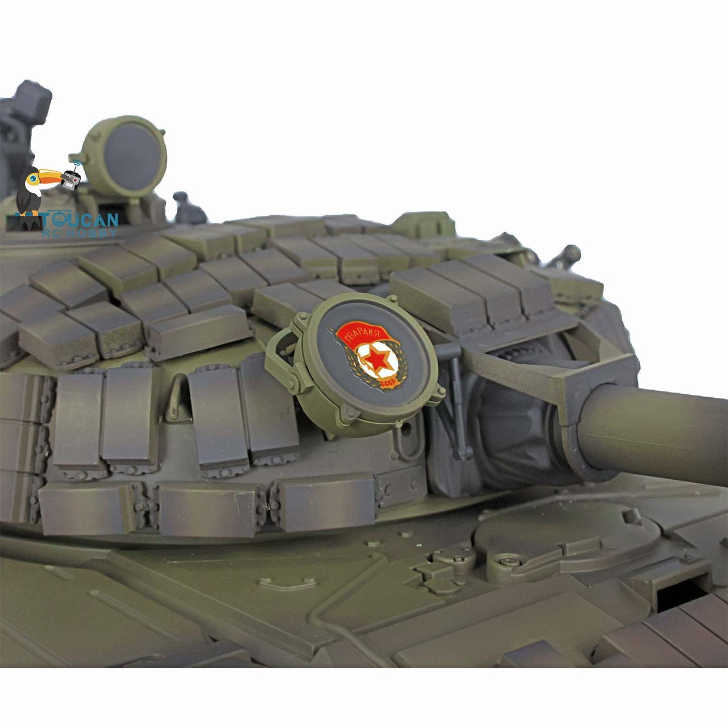 Heng Long 1/16 TK7.0 Plastic Soviet T72 RTR RC Tank 3939 with Steel Gearbox Armor 360 Degree Turret BB Infrared Combat Smoke