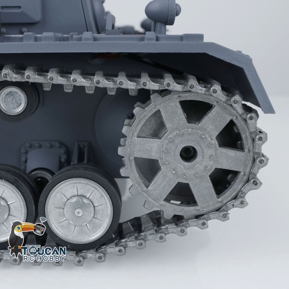 Henglong 1/16 TK7.0 Promotion 3859 German Panzer IV F2 RTR RC Tank IR BB 360 Degrees Turret Smoke Metal Barrel Tracks Sprockets Idlers Road Wheels Gearbox