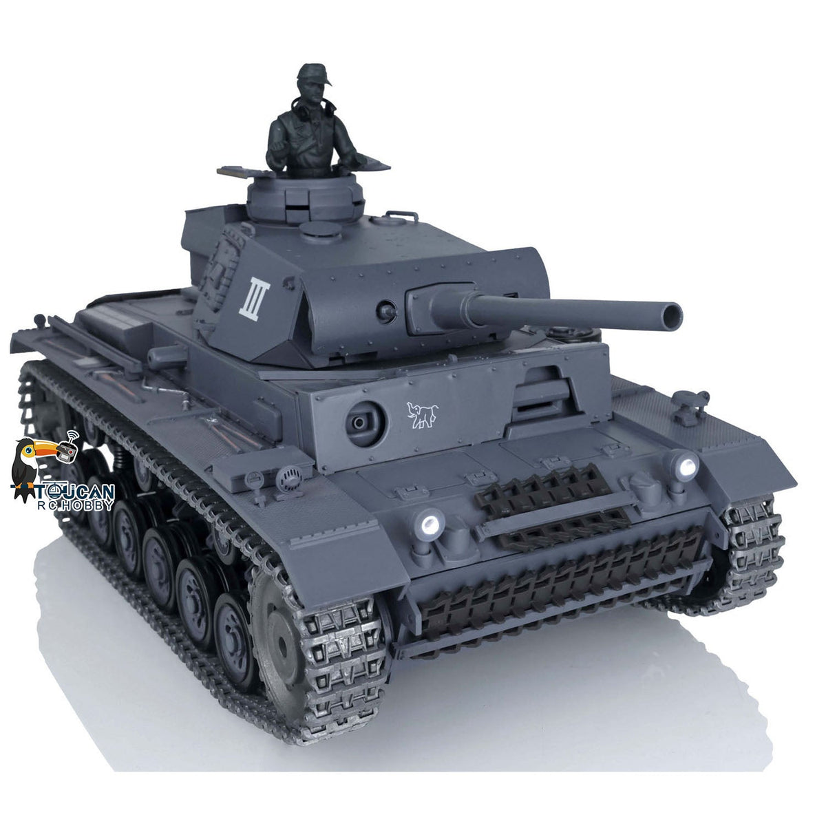 Henglong 2.4G 1/16 TK7.0 Promotion Panzer III L 3848 RTR RC Tank Smoke BB Infrared System Metal Sprockets Idlers Wheels Tracks Gearbox Barrel