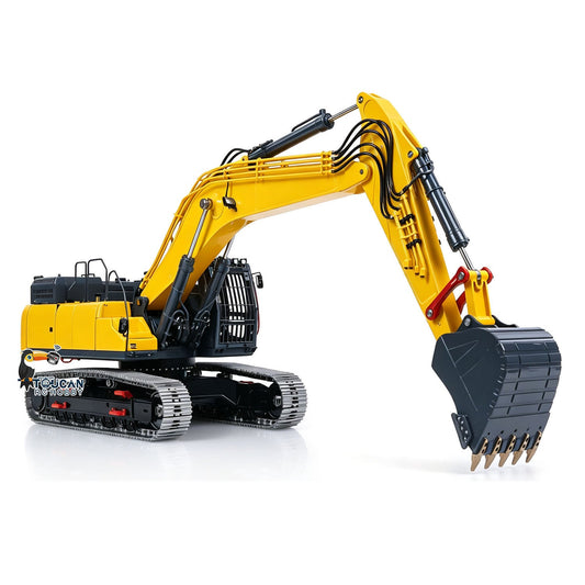 TOUCAN RC HOBBY Metal LESU 1/14 Remote Control Hydraulic Tracked Excavator SK500 RC Digger 6CH Valve 3MAP Pump Brass Relief Valve Light System