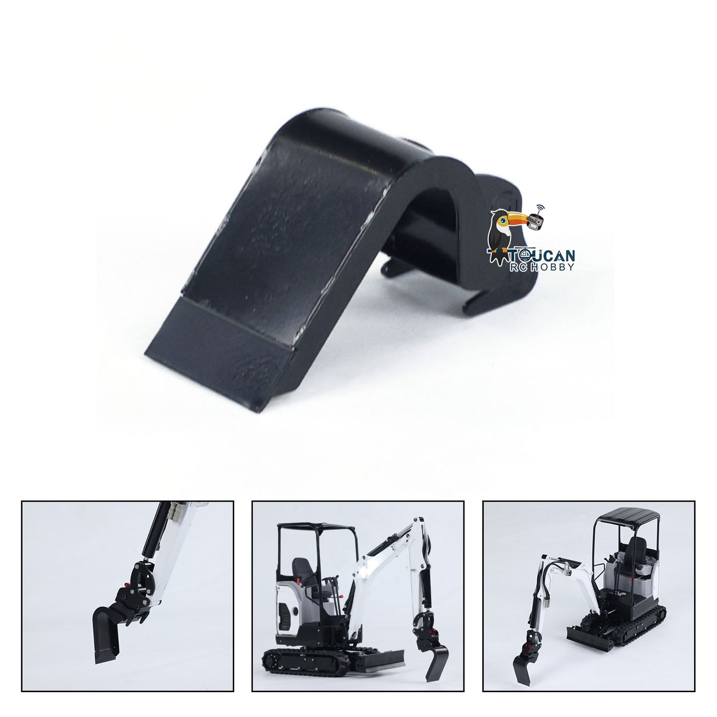 Metallteile Metall-Ripper-Eimer-Nivellierbalken für JX-Modell 1/14 E20 RC-Hydraulikbagger Fernbedienungsbagger