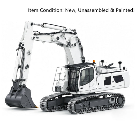 TOUCAN RC HOBBY LESU Aoue LR956 B0030 1/14 RC Hydraulic Excavator Radio Controlled Dual Pumps Digger KIT Metal 3 Arms Model 10CH Valve Light GPS