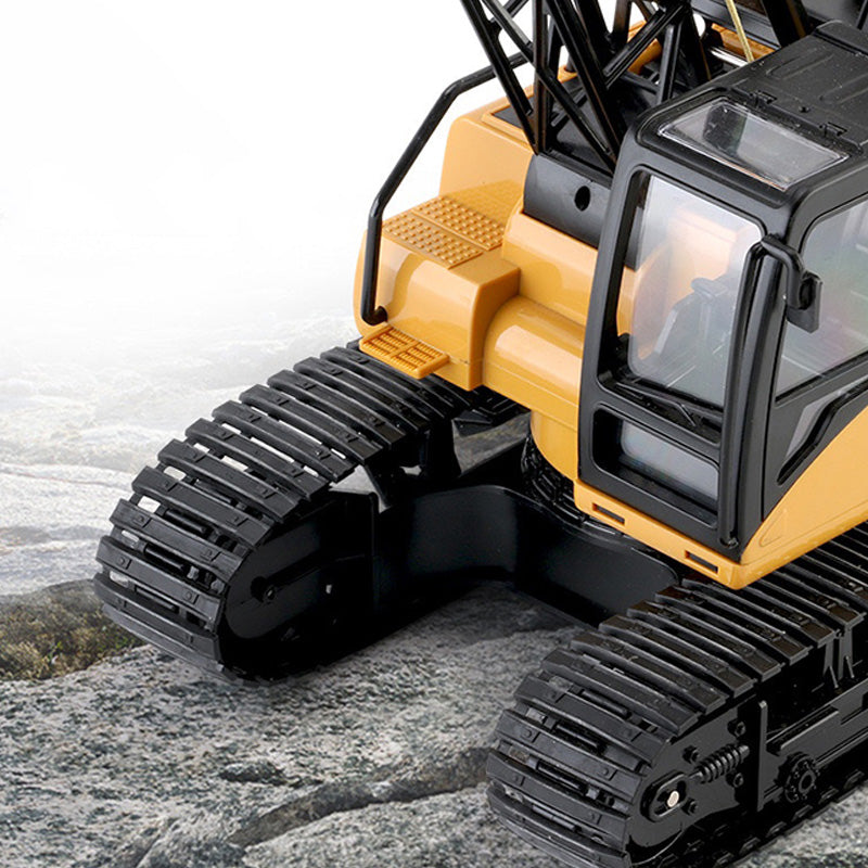 HUINA 1/14 572 15CH RC Construction Crane Truck Tower Remote Control Excavator Model Car Toy