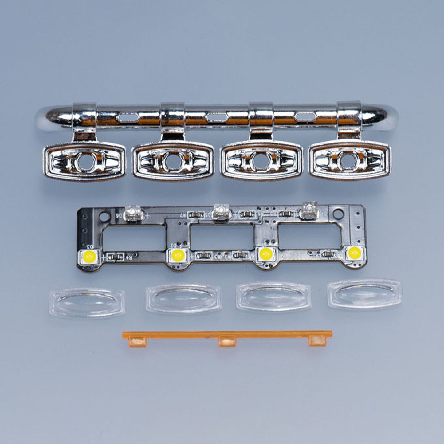 1/14 Kunststoff-Vorderseite 5V Scheinwerfer für DIY Tamiya SC 770S Fernbedienung Traktor LKW 56368 56371 RC LKW Auto Modell Teile