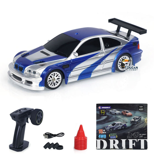 RC-Drift-Rennwagen im Maßstab 1/43, Gyro, 4WD, fahrbereit, Mini-Auto, Spielzeug, Hochgeschwindigkeitsmodell