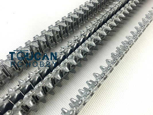 TOUCAN RC HOBBY Metal Tracks for Henglong 1/16 Scale USA M4A3 Sherman RC Tank 3898 Remote Controlled Military Vehicles DIY Replacement Parts