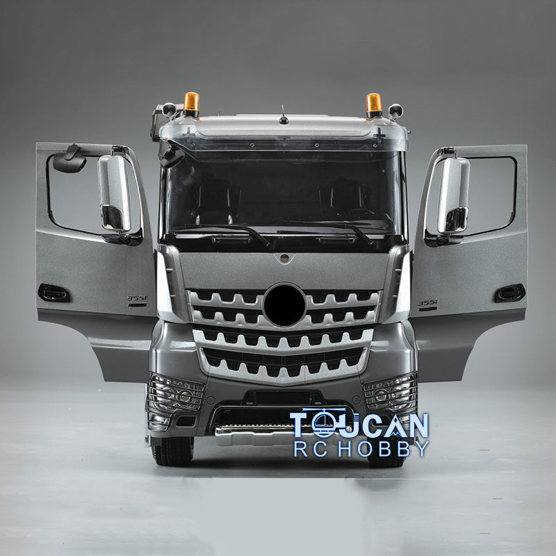 Toucanrc Lackiertes 1/14 RC Sattelzugmaschine 6x4 KIT 35T Motor 3 Achsen DIY Modell für TAMIYA Spielzeugfahrzeuge