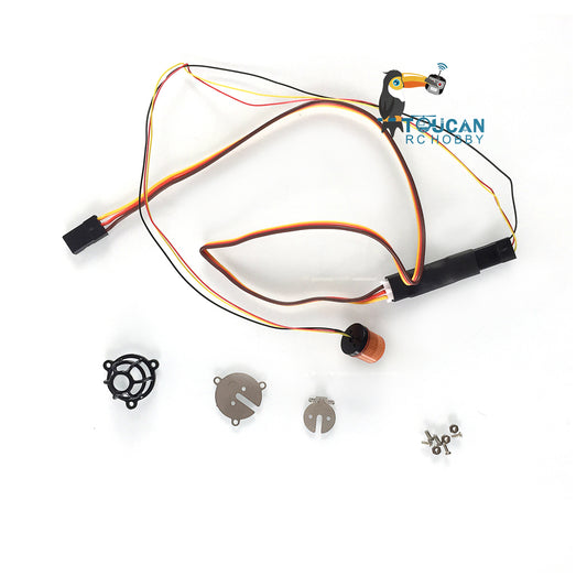 TOUCAN RC HOBBY Kabolite 1/14 Electronic Sounds/Female Connector/Rotating Light/Light Controller/Coarse Filter/Smoke Unit for K970 RC Hydraulic Excavator DIY Model