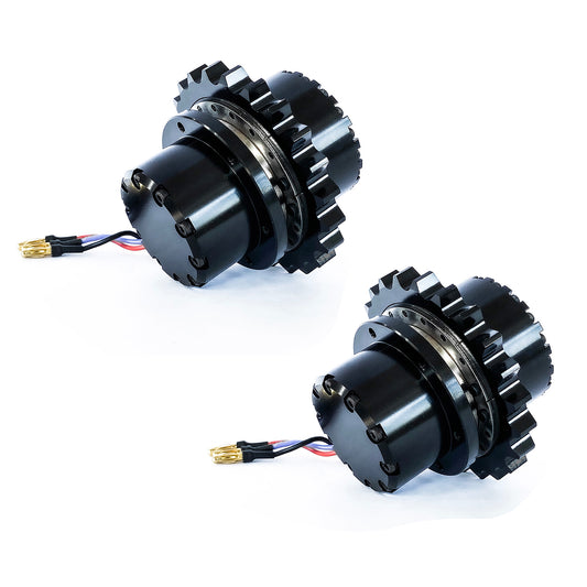 TOUCAN RC HOBBY Cut Model 60A Brushless ESC Planet Gear Metal Drive Wheel Brushless Motor for 1/12 1/14 Remote Control Hydraulic Excavator Construction Vehicles LR914