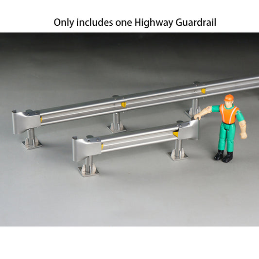 Metall-Autobahn-Leitplanke, Straßensperre, Autobahnzaun für 1/14 RC-Traktor, Fernbedienung, LKW, Auto, Geländewagen, Hobby-Modell