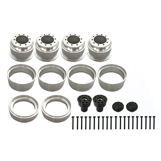 TOUCAN RC HOBBY JDM Metal Wheel Hub Accessories for 1/14 Remote Control Tractor Truck 100mm Tyre DIY Engineering Vehicle Model