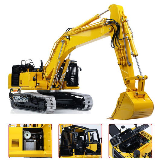 TOUCAN RC HOBBY LESU PC500 Metal 1/14 RC Hydraulic Tracked Excavator Remote Control Construction Vehicle Brushless Motor for Modeler