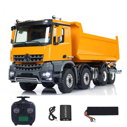 TOUCAN RC HOBBY Kabolite K3366 1/14 Metal 8X8 RC Hydraulic Dumper Remote Control Tipper 2-Speed Transmission Differential Lock for Hobby Enthusiasts