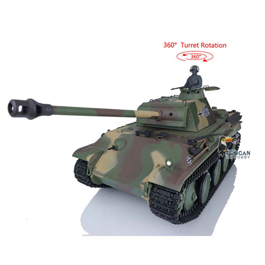 TOUCAN RC HOBBY Henglong Plastic 1/16 TK7.0 3879/3878 German Panther G Soviet KV-1 RTR RC Tank 360 Degrees Turret Infrared Combat BB Smoke Metal Barrel