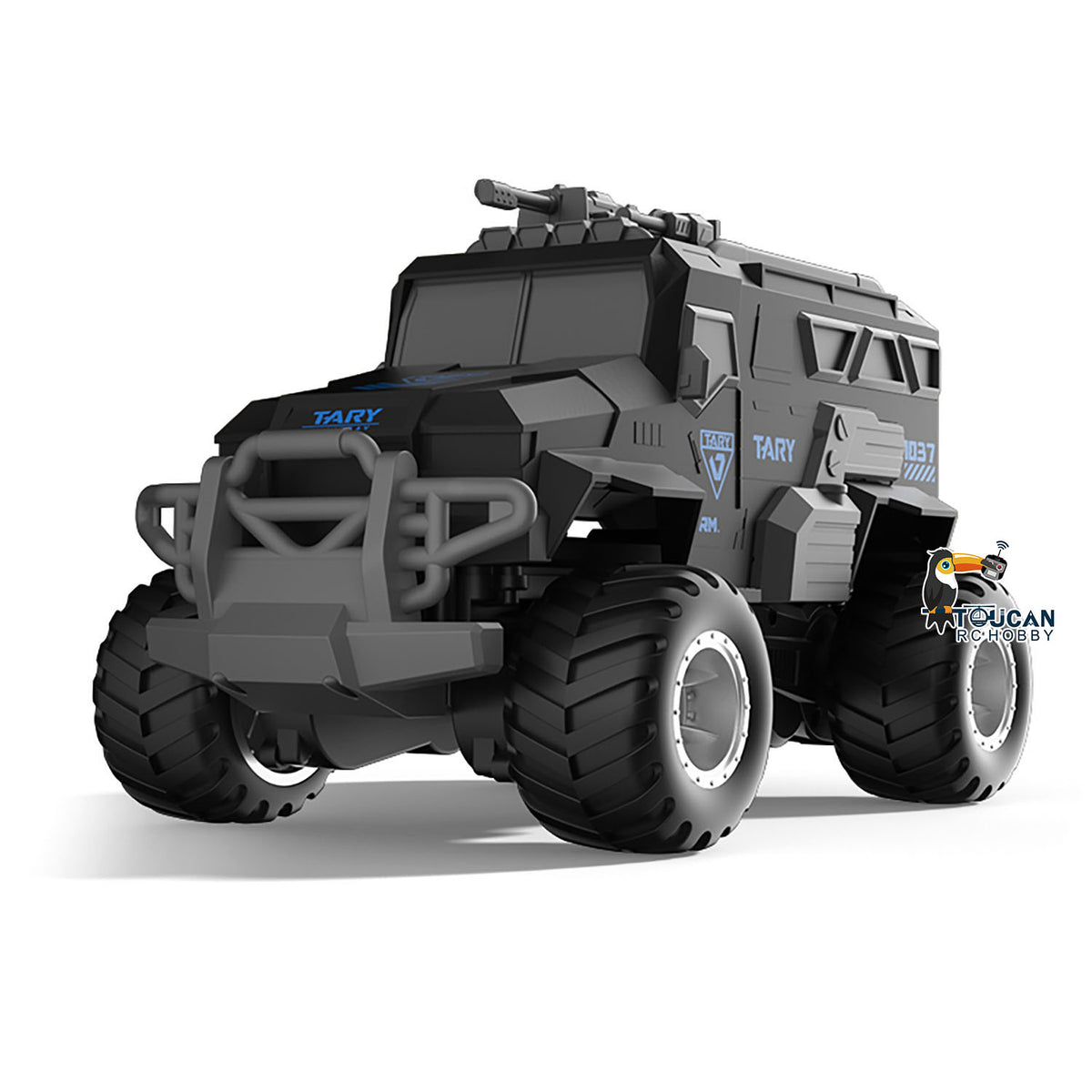 TOUCAN RC HOBBY 2.4GHz JJRC 4WD 1/18 Plastic Remote Control Off Road Car Q241 Amphibious Explosion Proof Armored Vehicle USB Charging Cable