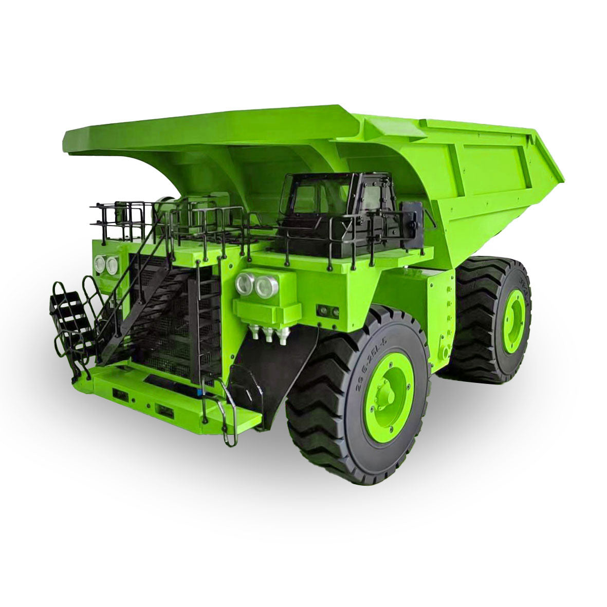 1/20 Maßstab 793D Grün Metall RC Hydraulisches Bergbauauto Fernbedienung Dumper Kipper LKW Modelle W/Radio Licht Motor ESC