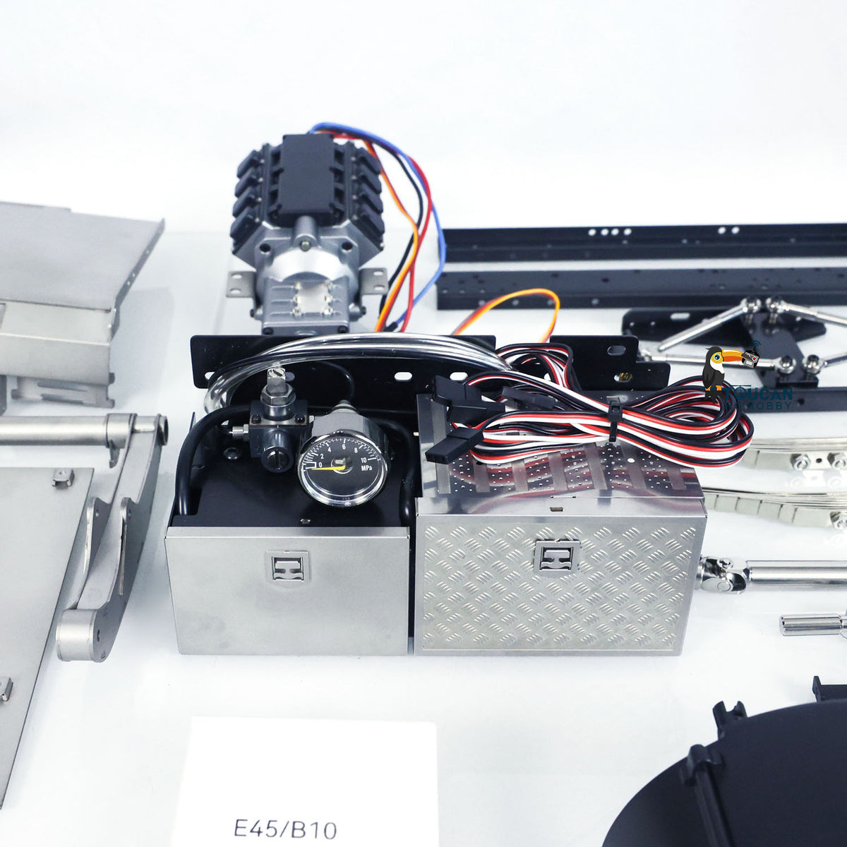 JXMODEL 1/14 6x4 Metall RC Hydraulischer Absetzkipper Funkgesteuerter LKW VL18U F2000 Schwenkarmautos Modellbausatz Licht-Soundsystem