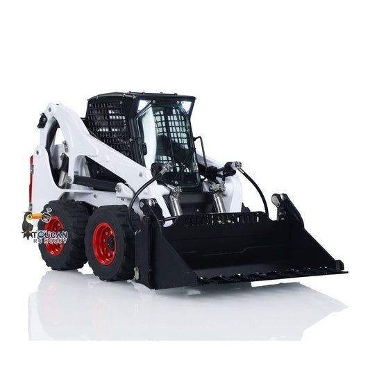 TOUCAN RC HOBBY 1/14 LESU Metal RC Hydraulic Painted Skid-Steer Loader Wheeled Aoue-LT5H W/ Sound Light ESC Motor Radio Controlled DIY Model