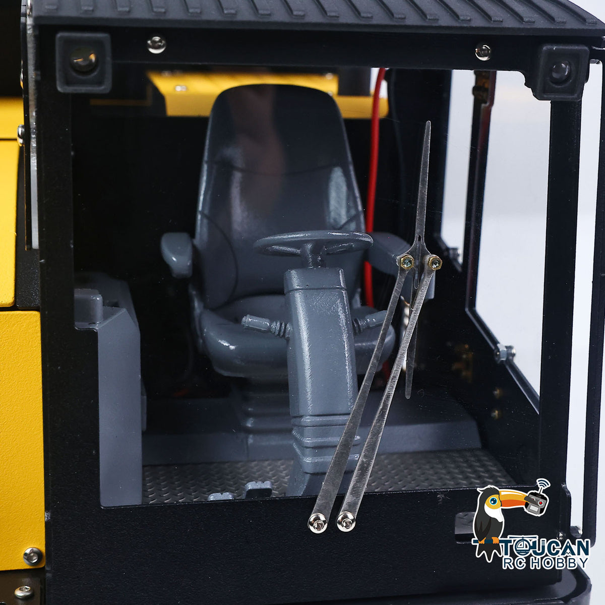WKLC Metal 1/14 Hydraulic RC Dump Truck T14R Crawler Tracked Tipper Construction Machine Light Sound System Flysky ST8 Radio
