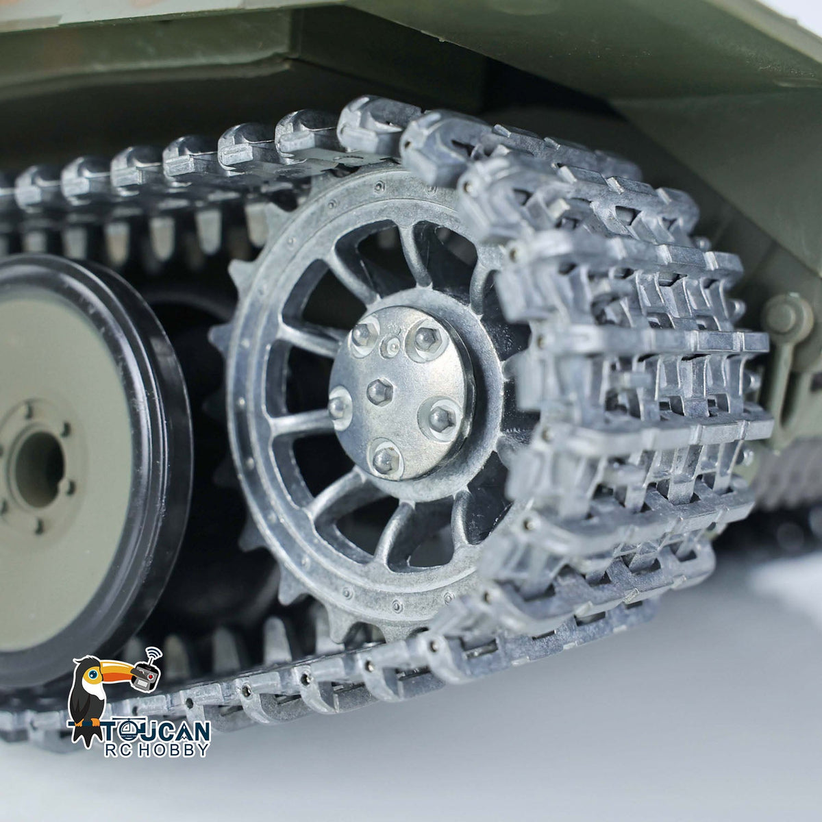 Henglong 1/16 TK7.0 Promotion 3819 German Panther V RTR RC Tank IR BB 360 Degrees Turret Smoke Metal Tracks Sprockets Idlers Wheels Gearbox