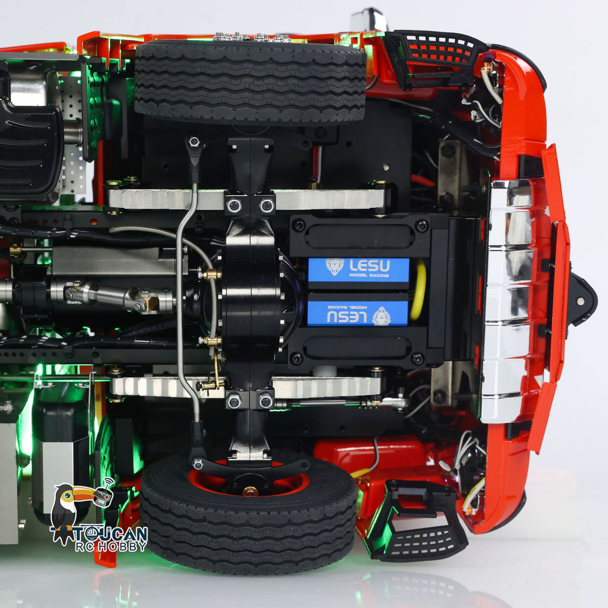 TOUCAN 10X8 Metallchassis 3363 1/14 RC Sattelzugmaschine RTR LKW Auto Rauchgeräusch 2-Gang-Getriebe ST8 Batterie Rundumleuchte