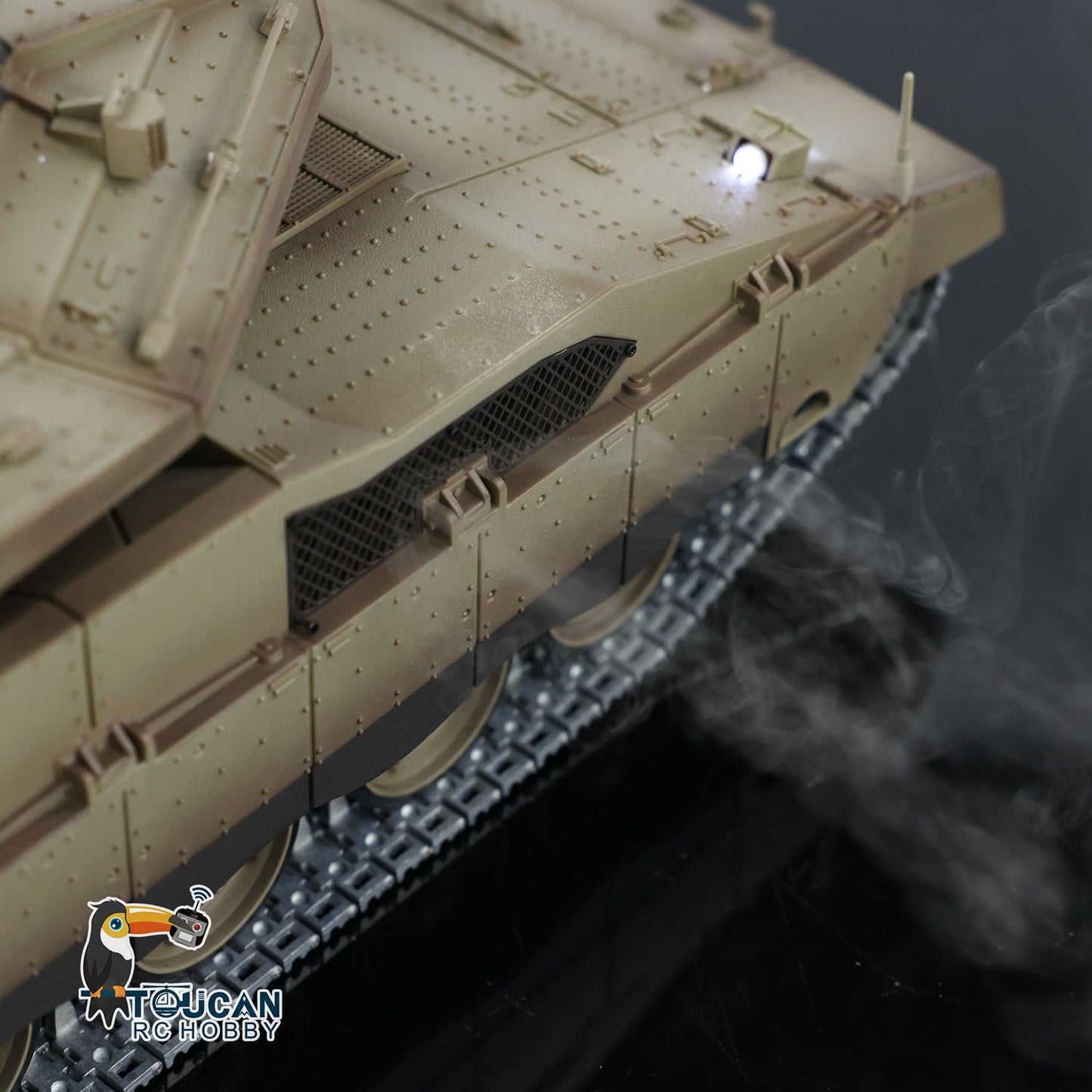 Henglong 1/16 TK7.0 IDF Merkava MK IV 3958 RTR RC Tank with Barrel Recoil BB Smoke Metal Tracks Idlers Sprockets Wheels Gearbox