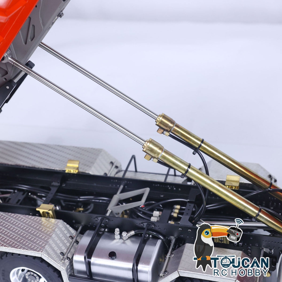 TOUCAN RC HOBBY LESU 1/14 TGS 8*8 RC Hydraulic Dumper Truck Lorry Remote Control Tipper Lights Sound Two Speed ESC Motor 3T Differential Lock Steering Servo