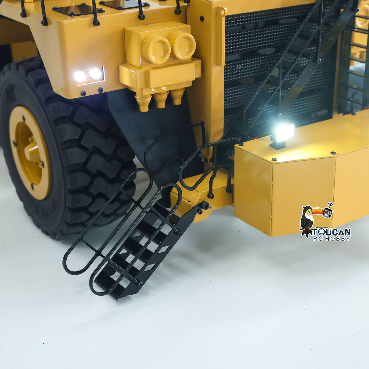 TOUCAN RC HOBBY Pre-Order Metal 1/20 RC Heavy Duty Hydraulic Mining Trailer C739D PRO Gooseneck Car Remote Control Construction Machine RTR Battery