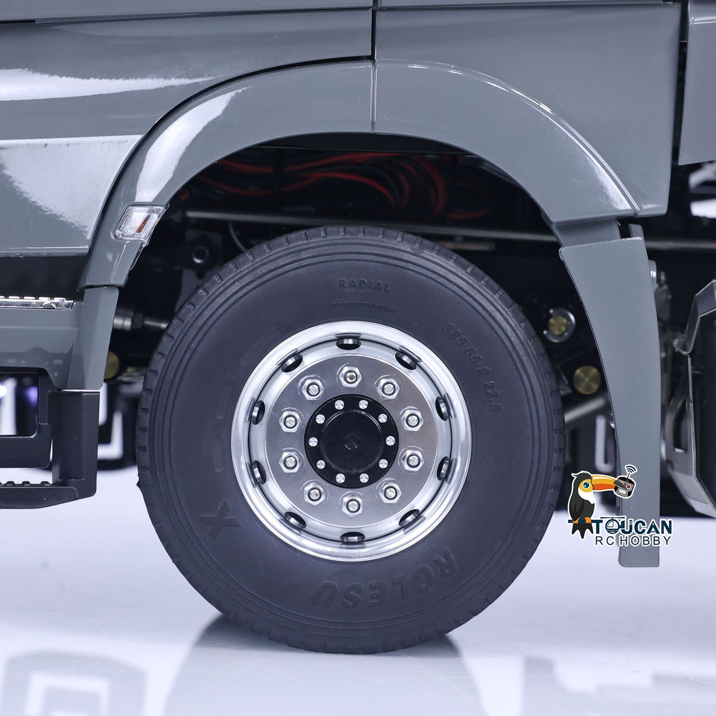 TOUCAN 1:14 RC Sattelzugmaschine 8*8 Metall Schweres Chassis Ferngesteuertes Auto Lackiert Zusammengebaut 3-Gang-Getriebe