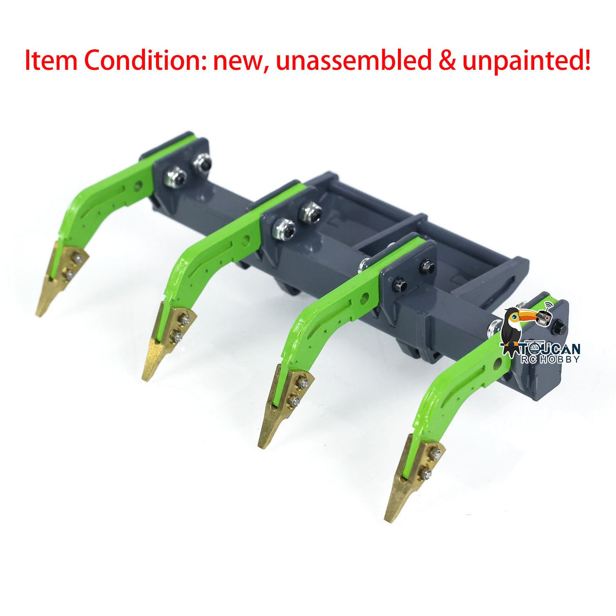 TOUCAN RC HOBBY LESU 1/14 Metal Wheeled Skid-Steer Hydraulic RC Loader Aoue LT5H I6S RTR Painted Ripper Scarifier Gripper Sieve Bucket Trailer