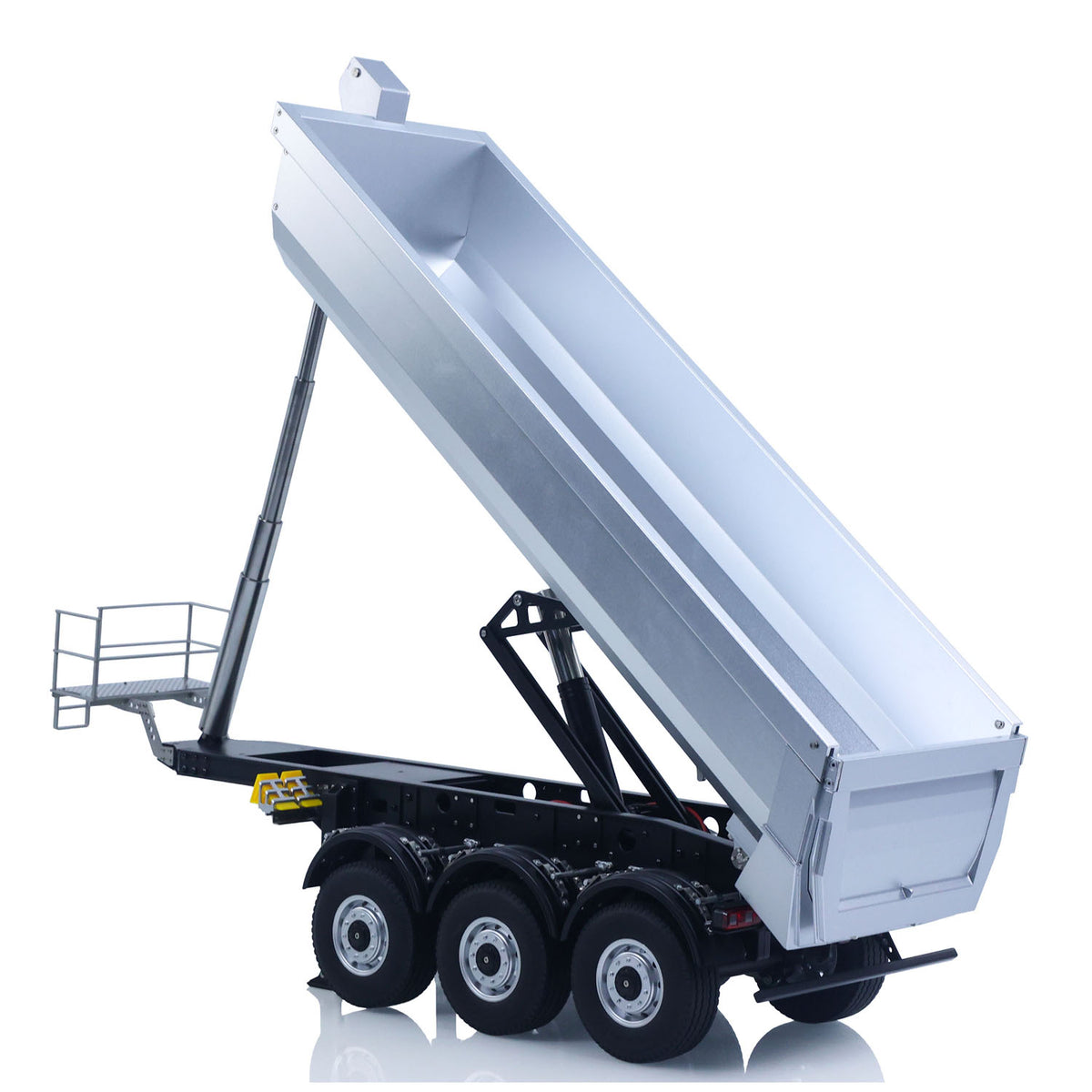 USED Kabolite 1/14 Metal Remote Control 3Axles Electric Lifting Semi Trailer Dumper for RC Tractor Truck SC 770S 100 Battery Charger teshulianjie