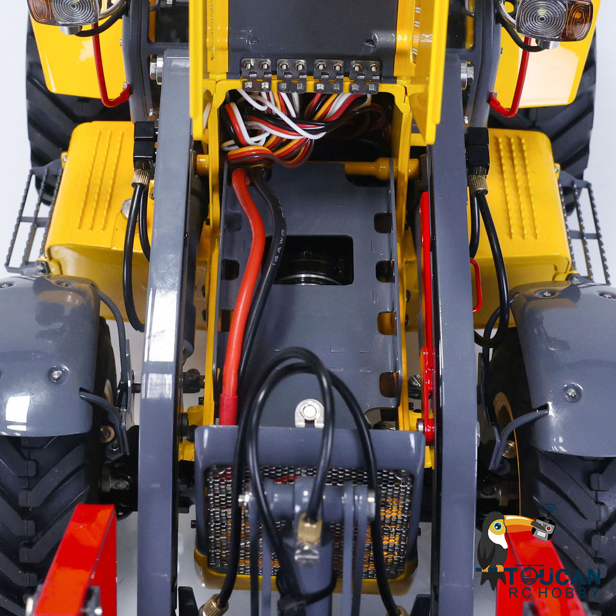 €150 OFF 11.11 BIG SALE LESU 1/14 Metal Hydraulic RC Backhoe Loader AOUE BL71 2 in 1 Electric Excavator