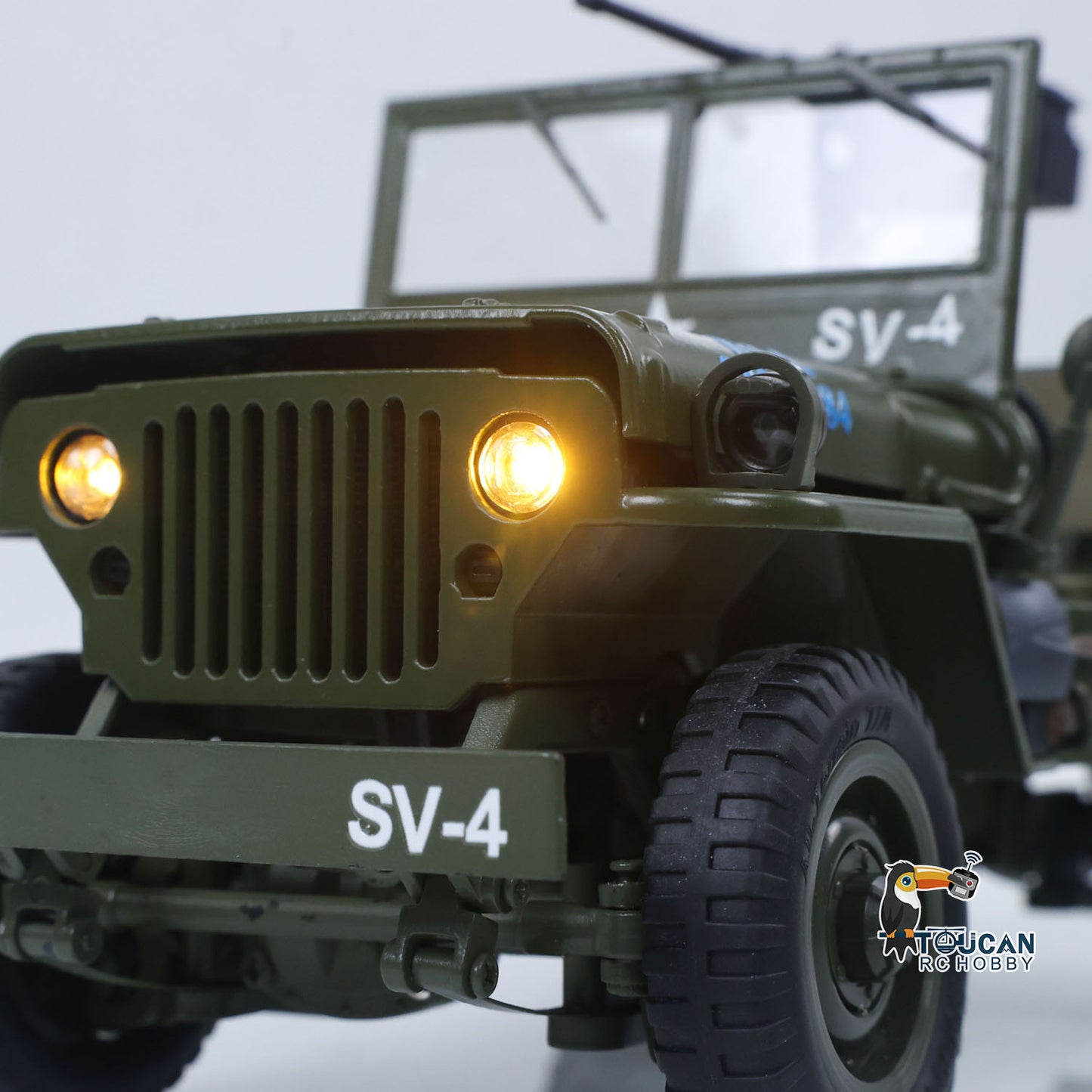 1/16 Remote Control Off Road Vehicle 4*4 Electric RC Military Truck Model Metal Car Shell Drive Shafts Chassis Rail Gears RTR