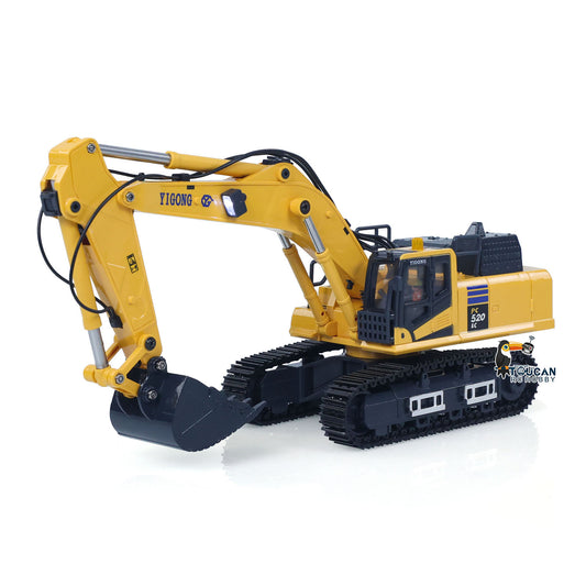 TOUCAN RC HOBBY 1/50 Radio Control Excavator PC520 Electric RC Digger Construction Vehicle Finished Model Toys Metal Tracks Lights Sounds Unit
