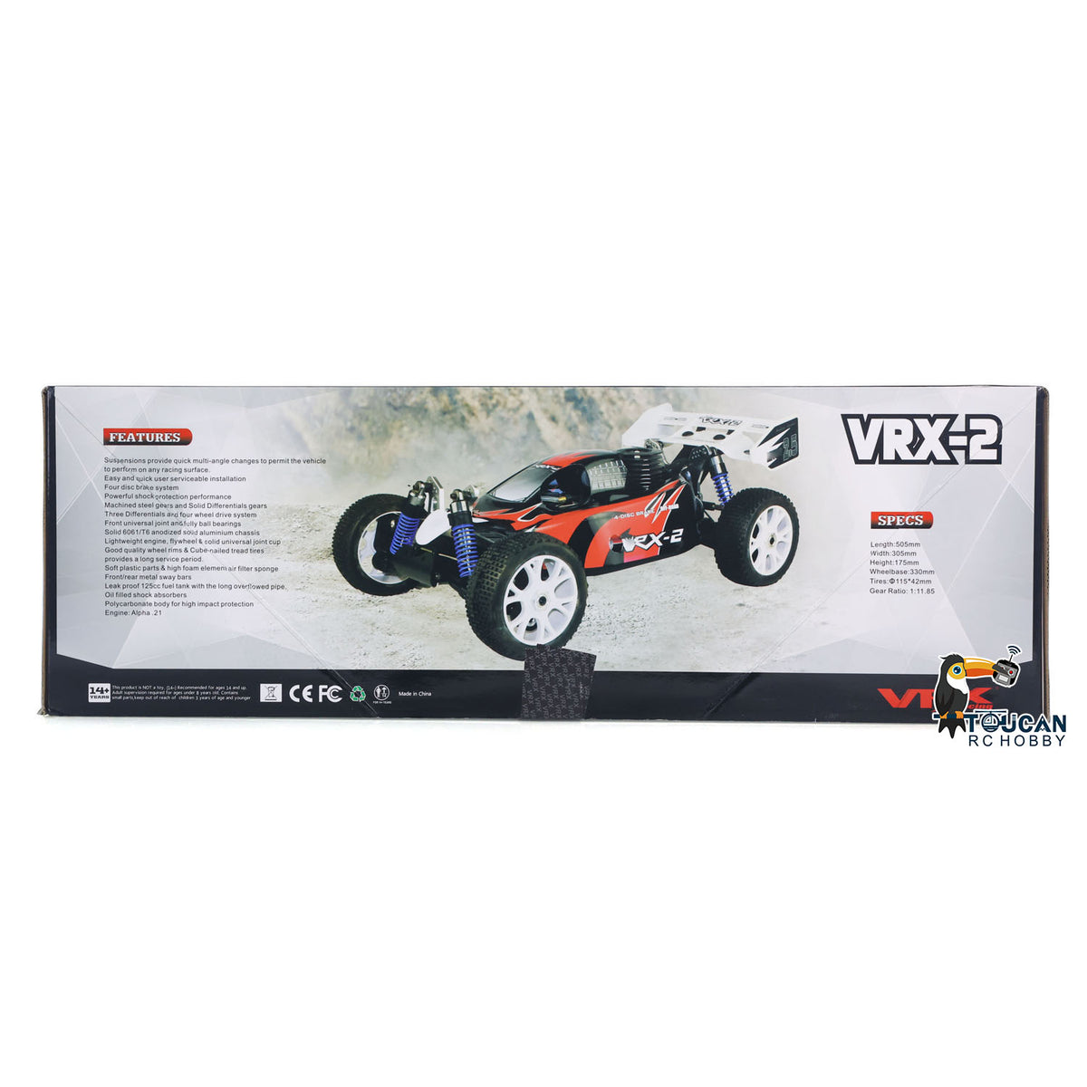 1/8 VRX RH812 Fernbedienung Geländewagen AWD High Speed RC Modellauto 6KG Servo Metall Obere Querlenker Heckflügel Ladegerät