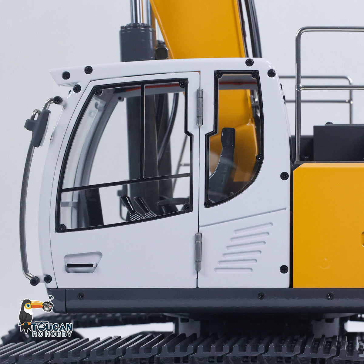 XDRC-BA-945 1/14 Metal RC Hydraulic Excavator with Grading Bucket, Quick Release & Light System