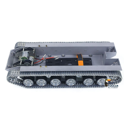 Metallchassis mit Antriebsgetriebe, Kettenrädern, Leiträdern, Laufrädern für Heng Long 1/16 Ferngesteuerter Panzer Merkava IV 3958 Modell