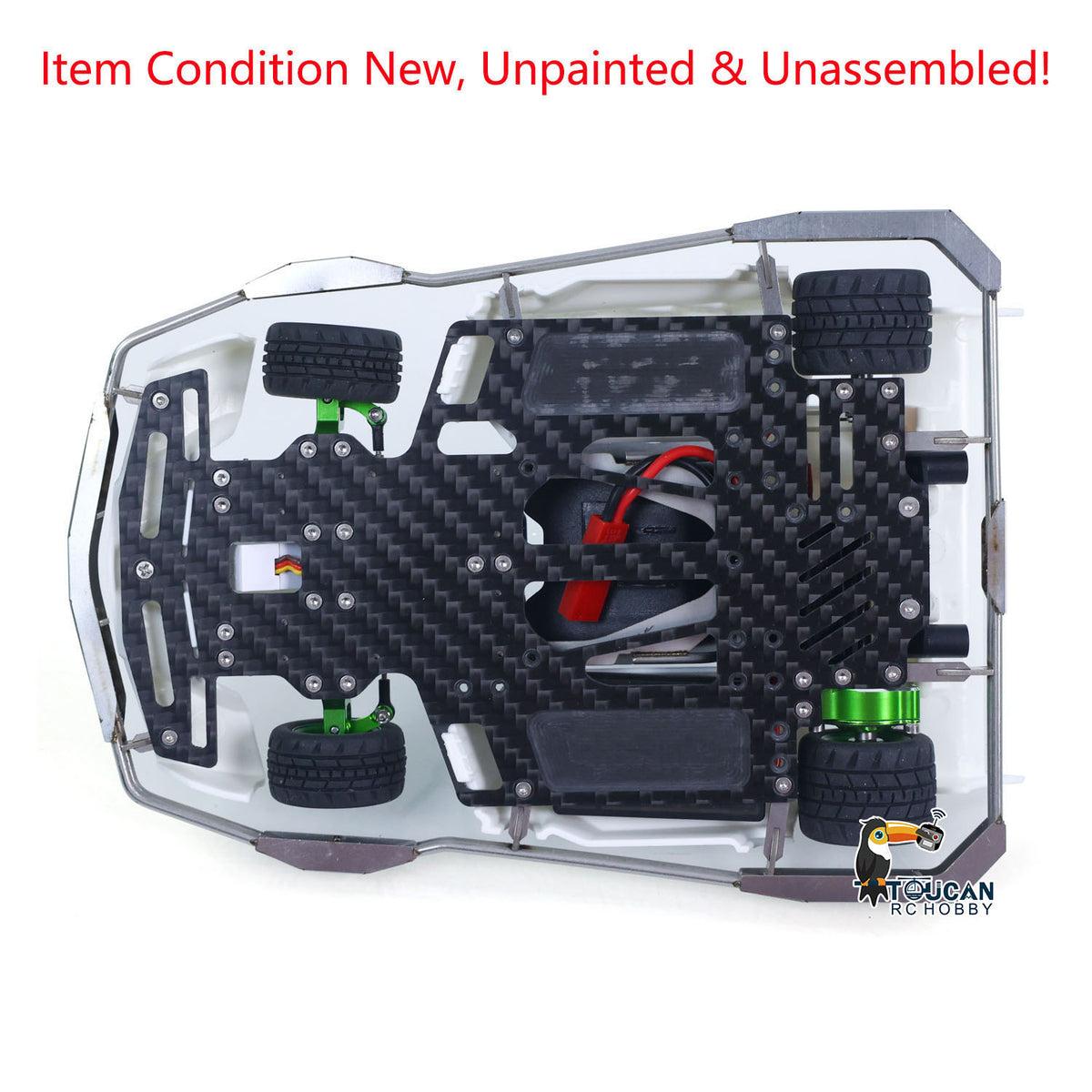 1/10 Plastic RC Go-Kart JDM 298B KIT Radio Controlled Electric Racing Car Unlimited Retrofit DIY Model for Adult Advanced Player