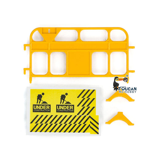 TOUCAN RC HOBBY Kabolite 1/14 TrafficSign/Guardrails/Water Filled Barriers/Crash Buckets/Traffic Cones/Transformer Box for RC Truck Engineering Vehicle