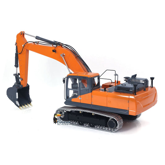 TOUCAN RC HOBBY LESU AOUE DX350LC 1/14 Metal RC Excavator B0013 Hydraulic Remote Control Digger Adjustable Tracks LCD Display Light System