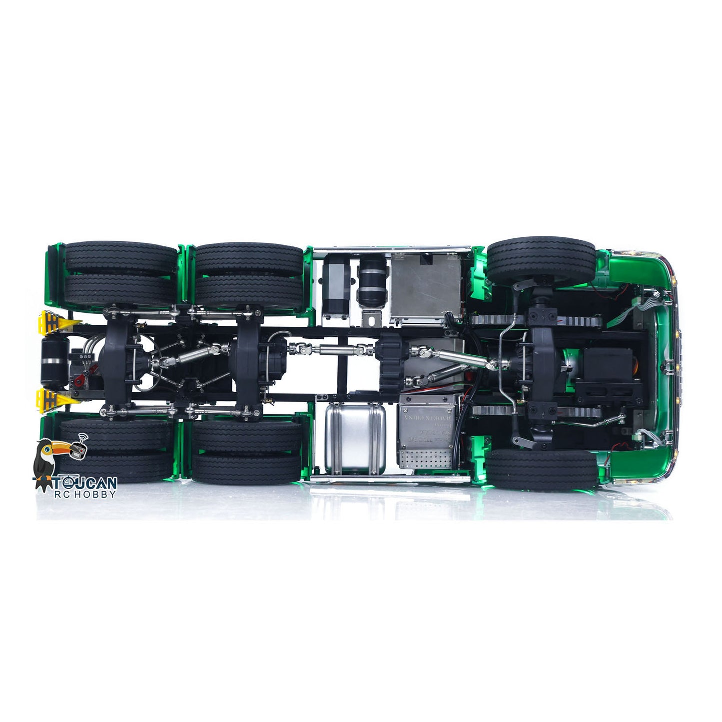 RTR TOUCAN 1/14 Romote Control Tractor Truck 770S 6*6 2Speed RC Lorry Car Smoke Unit Axle Locks Openable Door Lights Sounds