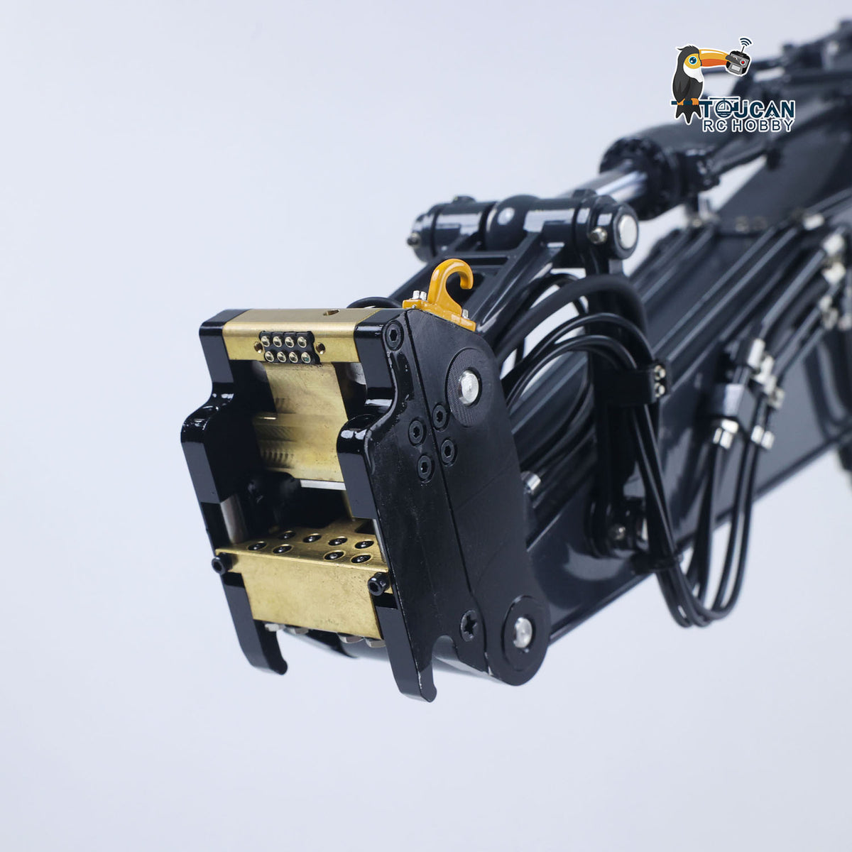 TOUCAN RC HOBBY SFrog E400 Pro Metal 1/14 RC Hydraulic Excavator Remote Control Digger 9CH Valves Quick Release Coupler for Adults