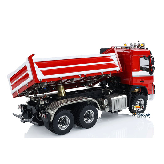 TOUCAN RC HOBBY LESU A0009 1/14 Metal 3 Ways 6x6 RC Hydraulic Dump Truck with 3 Speed Transmission Differential Lock for Construction-Themed Courses